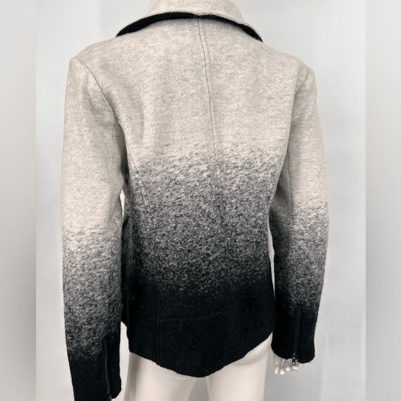 BB Dakota Tri-Tone Wool Blend Moto Style Jacket - Picture 3 of 10